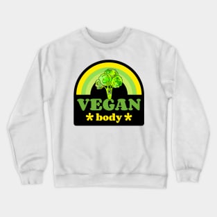 Funny Vegan Broccoli Crewneck Sweatshirt